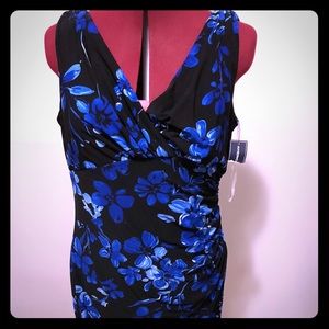 BNWT Black and Blue floral American Living dress